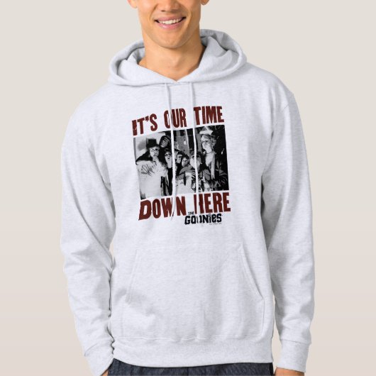 De goonies "Het is onze tijd hier beneden" Hoodie (Voorkant)