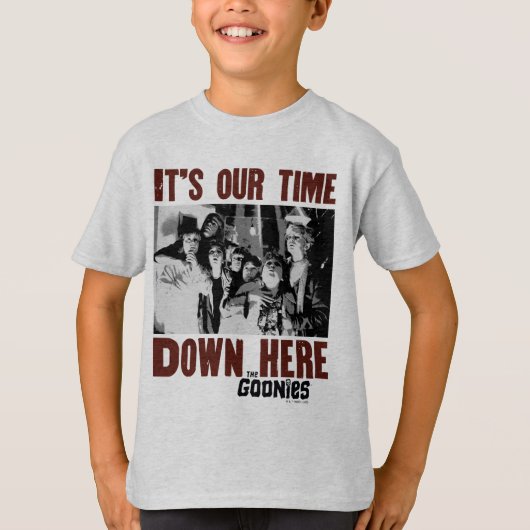 De goonies "Het is onze tijd hier beneden" T-shirt (Voorkant)