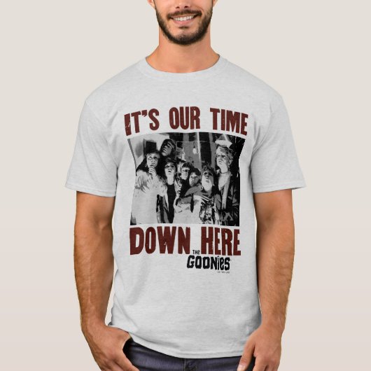 De goonies "Het is onze tijd hier beneden" T-shirt (Voorkant)