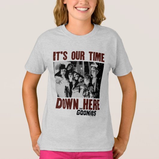 De goonies "Het is onze tijd hier beneden" T-shirt (Voorkant)