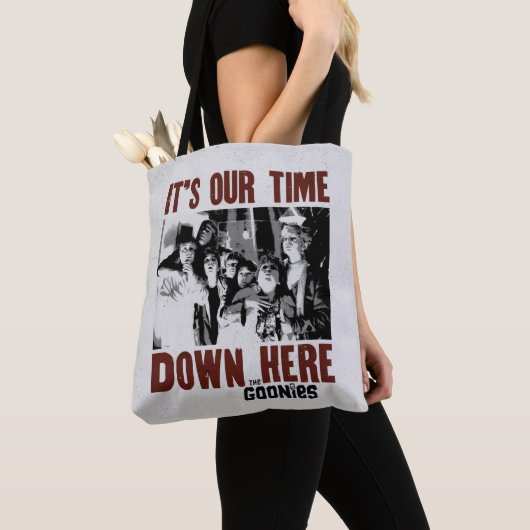 De goonies "Het is onze tijd hier beneden" Tote Bag (Dichtbij)