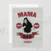 De goonies mama Fratelli "Je bent slecht geweest" Briefkaart (Voorkant / Achterkant)