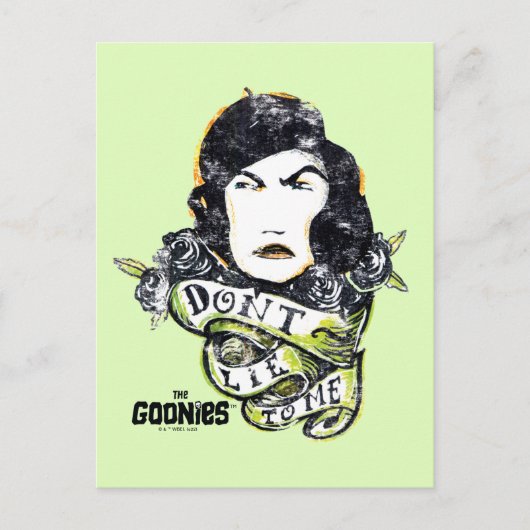 De goonies mama Fratelli "Lie niet voor mij" Briefkaart (Voorkant)