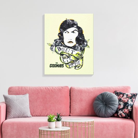 De goonies mama Fratelli "Lie niet voor mij" Canvas Afdruk (Insitu (Woonkamer))