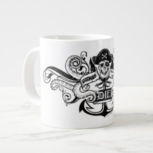 De Goonies "Nooit Opgeven" Piraten Anker Badge Grote Koffiekop