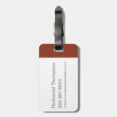 De Goonies Pirate Ship Silhouette Graphic Bagagelabel (Achterkant verticaal)