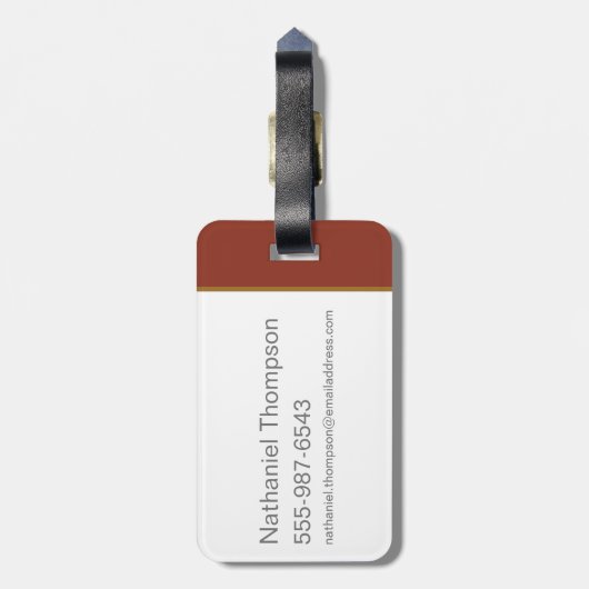 De Goonies Pirate Ship Silhouette Graphic Bagagelabel (Achterkant verticaal)