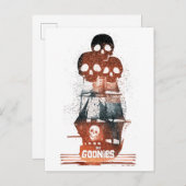 De Goonies Pirate Ship Silhouette Graphic Briefkaart (Voorkant / Achterkant)