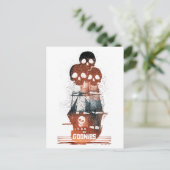 De Goonies Pirate Ship Silhouette Graphic Briefkaart (Staand voorkant)