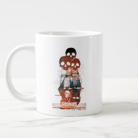 De Goonies Pirate Ship Silhouette Graphic Grote Koffiekop (Links)