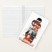 De Goonies Pirate Ship Silhouette Graphic Notitieboek (Binnen)