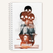 De Goonies Pirate Ship Silhouette Graphic Notitieboek (Voorkant)
