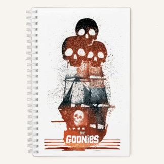 De Goonies Pirate Ship Silhouette Graphic Notitieboek