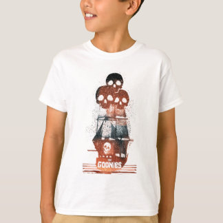 De Goonies Pirate Ship Silhouette Graphic T-shirt