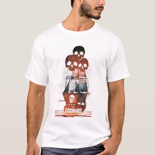 De Goonies Pirate Ship Silhouette Graphic T-shirt (Voorkant)