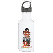 De Goonies Pirate Ship Silhouette Graphic Waterfles (Voorkant)