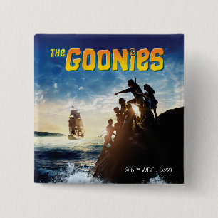De Goonies Pirate verscheept theatrale kunst Vierkante Button 5,1 Cm