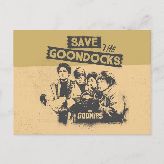 De goonies "Red de Goon Docks" Briefkaart (Voorkant)