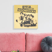 De goonies "Red de Goon Docks" Canvas Afdruk (Insitu (Woonkamer))