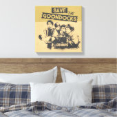 De goonies "Red de Goon Docks" Canvas Afdruk (Insitu (Slaapkamer))