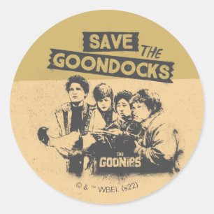 De goonies "Red de Goon Docks" Ronde Sticker