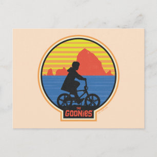 De Goonies Retro Mikey Riding Bike Graphic Briefkaart