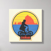 De Goonies Retro Mikey Riding Bike Graphic Canvas Afdruk (Voorkant)