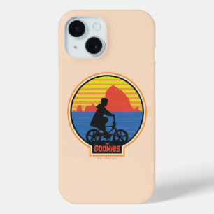 De Goonies Retro Mikey Riding Bike Graphic iPhone 15 Case