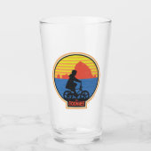De Goonies Retro Mikey Riding Bike Graphic Glas (Voorkant)