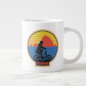 De Goonies Retro Mikey Riding Bike Graphic Grote Koffiekop (Rechts)