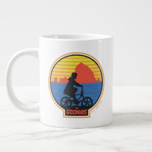 De Goonies Retro Mikey Riding Bike Graphic Grote Koffiekop