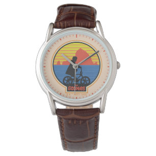 De Goonies Retro Mikey Riding Bike Graphic Horloge