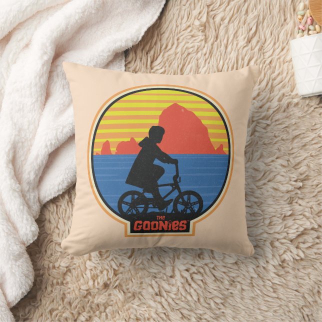 De Goonies Retro Mikey Riding Bike Graphic Kussen (Deken)