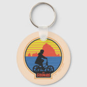 De Goonies Retro Mikey Riding Bike Graphic Sleutelhanger (Voorkant)