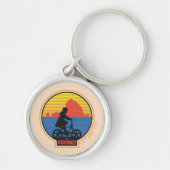 De Goonies Retro Mikey Riding Bike Graphic Sleutelhanger (Voorkant)