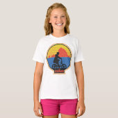 De Goonies Retro Mikey Riding Bike Graphic T-shirt (Voorkant volledig)