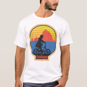 De Goonies Retro Mikey Riding Bike Graphic T-shirt (Voorkant)