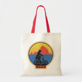 De Goonies Retro Mikey Riding Bike Graphic Tote Bag (Voorkant)