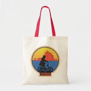 De Goonies Retro Mikey Riding Bike Graphic Tote Bag