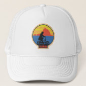 De Goonies Retro Mikey Riding Bike Graphic Trucker Pet (Voorkant)