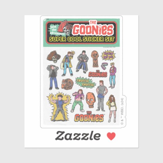 De Goonies Retro Sticker Blad Graphic (Vel)