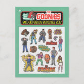 De Goonies Retro Sticker Blad Graphic Briefkaart (Voorkant)