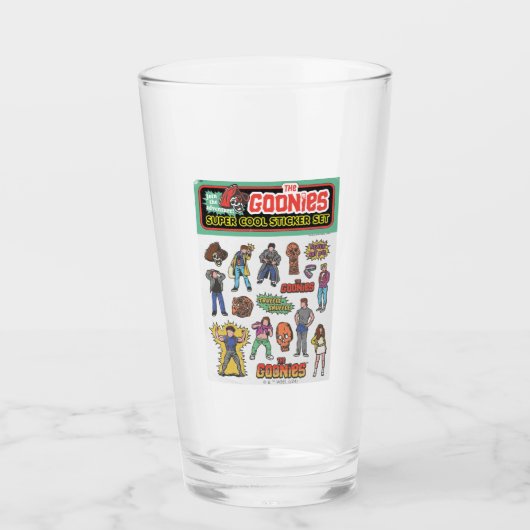 De Goonies Retro Sticker Blad Graphic Glas (Voorkant)