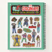 De Goonies Retro Sticker Blad Graphic Notitieboek (Achterkant)