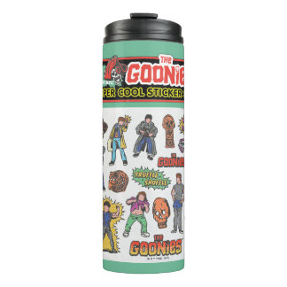 De Goonies Retro Sticker Blad Graphic Thermosbeker