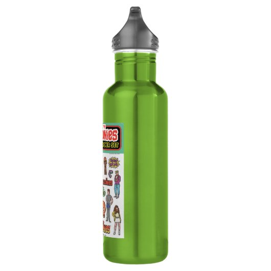 De Goonies Retro Sticker Blad Graphic Waterfles (Rechts)