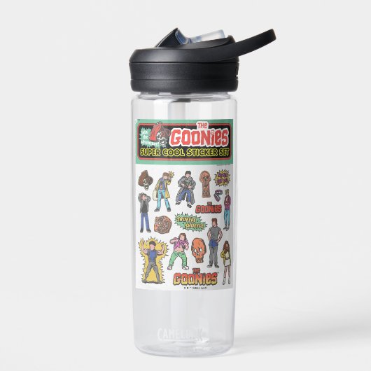 De Goonies Retro Sticker Blad Graphic Waterfles (Links)