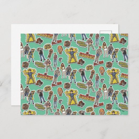 De Goonies Retro Sticker Briefkaart (Voorkant / Achterkant)