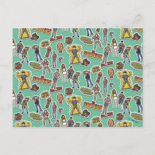De Goonies Retro Sticker Briefkaart (Voorkant)