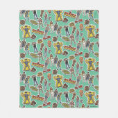 De Goonies Retro Sticker Fleece Deken (Voorkant)